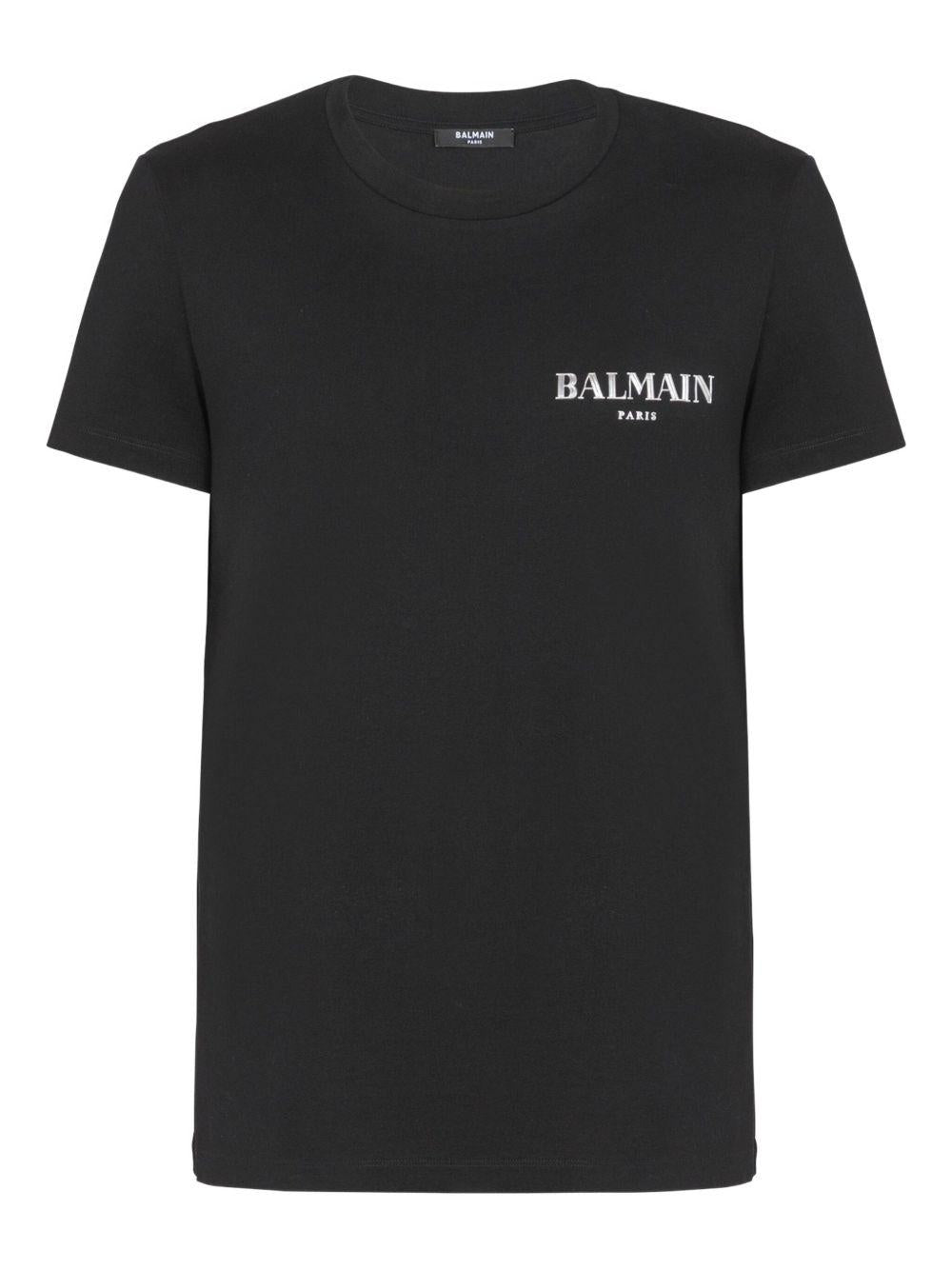 T-shirt with vintage gel Balmain logo FH1EF000GD84 EAC BALMAIN