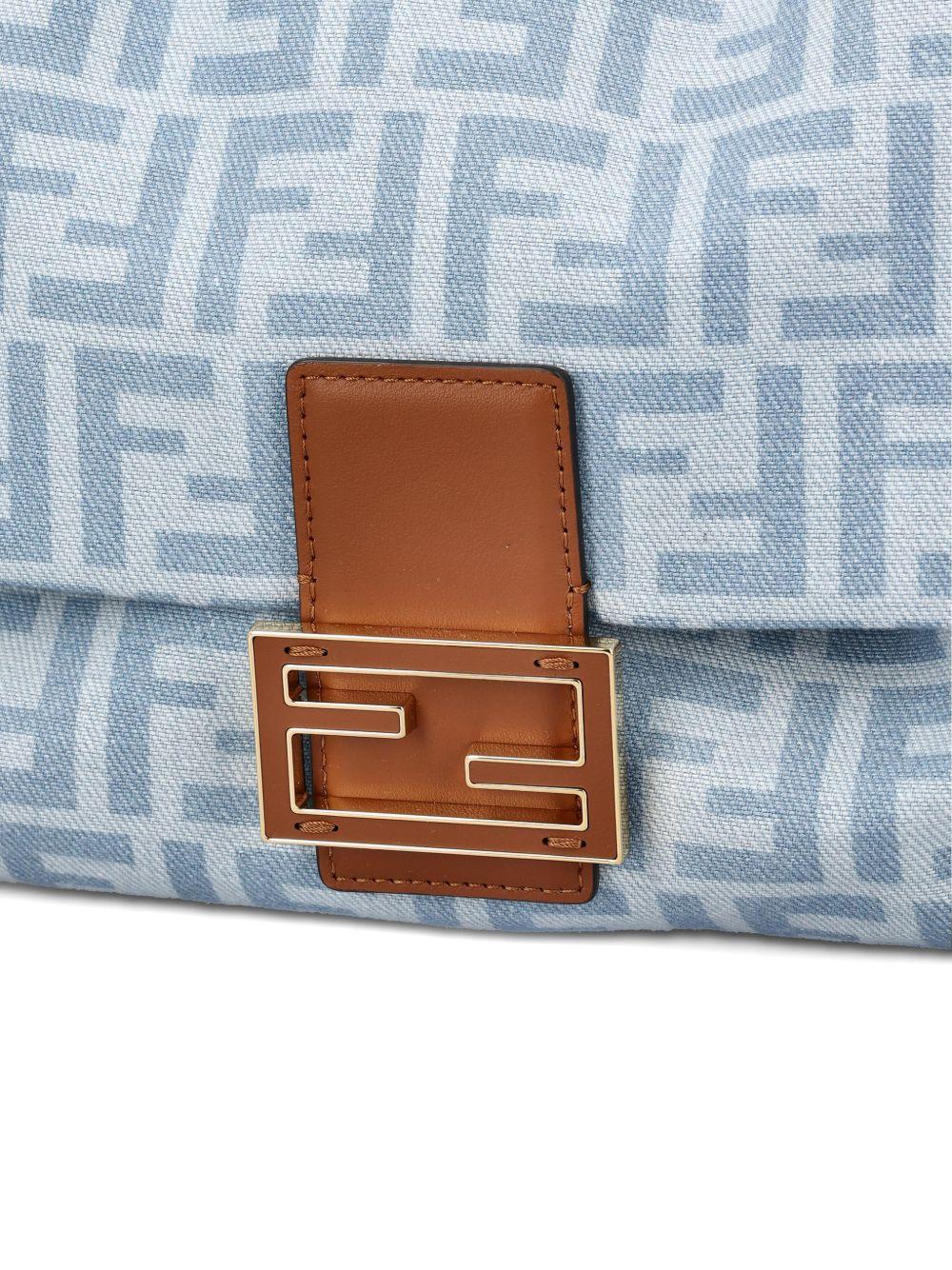 Mamma Baguette Medium denim bag 8BR833 AY6QF1WM6 FENDI