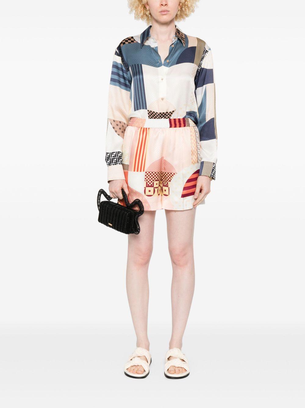 Regular-fit short-sleeved shirt FS8274 AUQMF1SAT FENDI