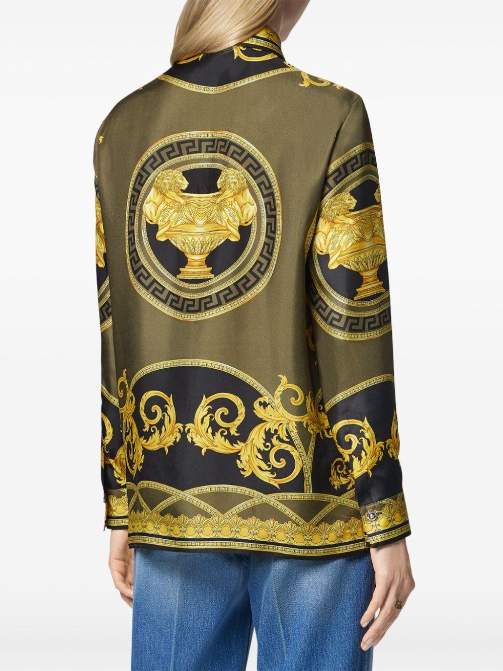 La Coupe des Dieux silk shirt<BR/><BR/><BR/> 1001360 1A115285BC60 VERSACE