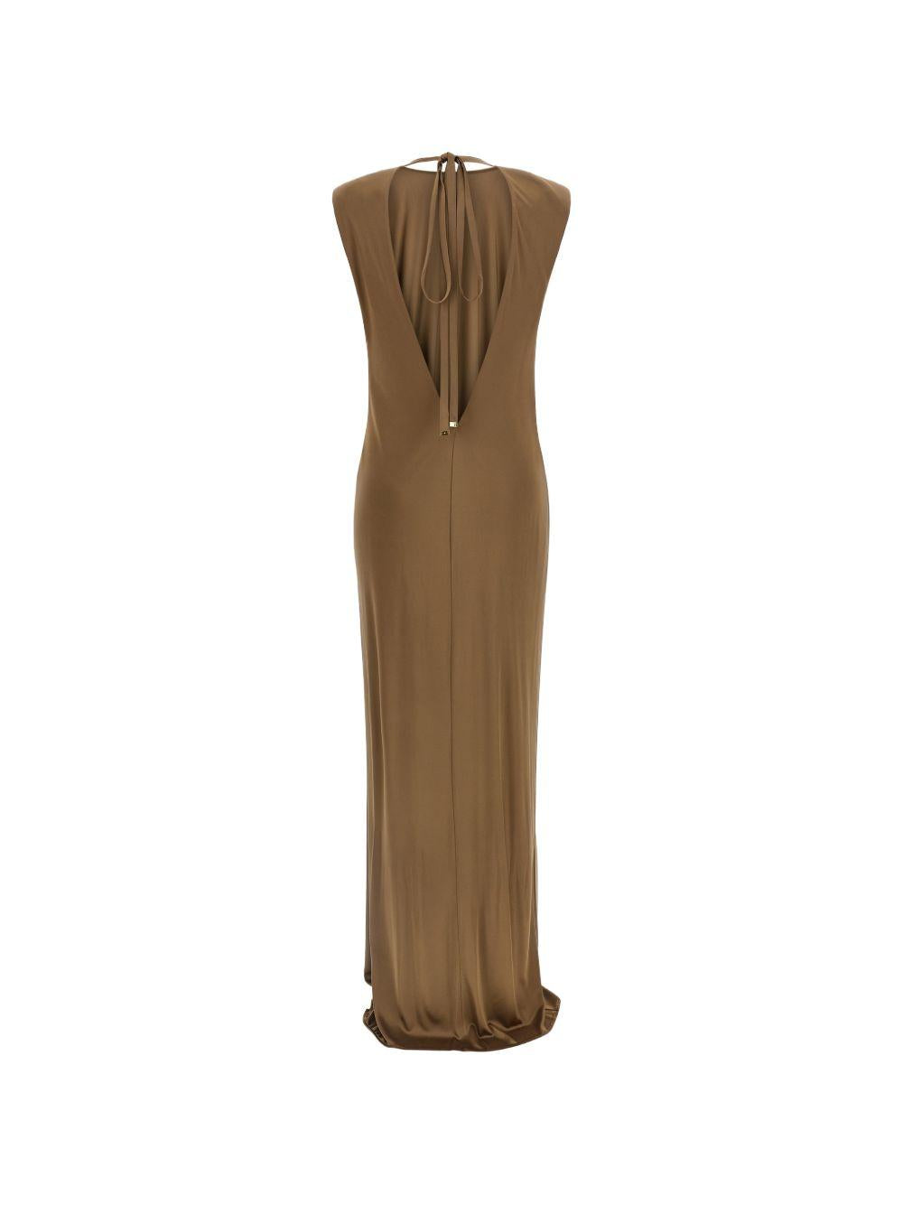 Red Carpet dress in shiny viscose jersey ABR2461E2 229 ELISABETTA FRANCHI