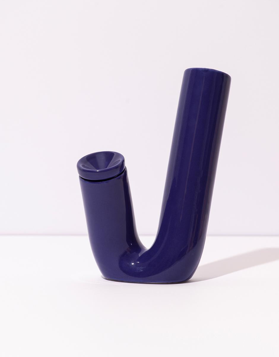 Blu andcrafted Ceramic Bong VS001 1001VS BLUE WEED'D