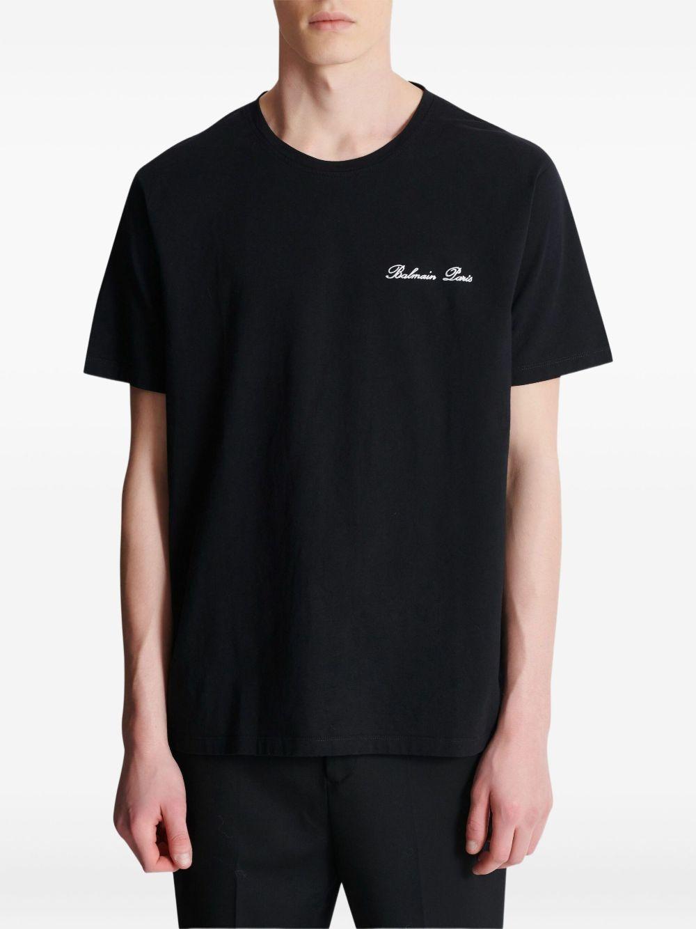 embroidered t-shirt FH1EG000BC68 EAB BALMAIN