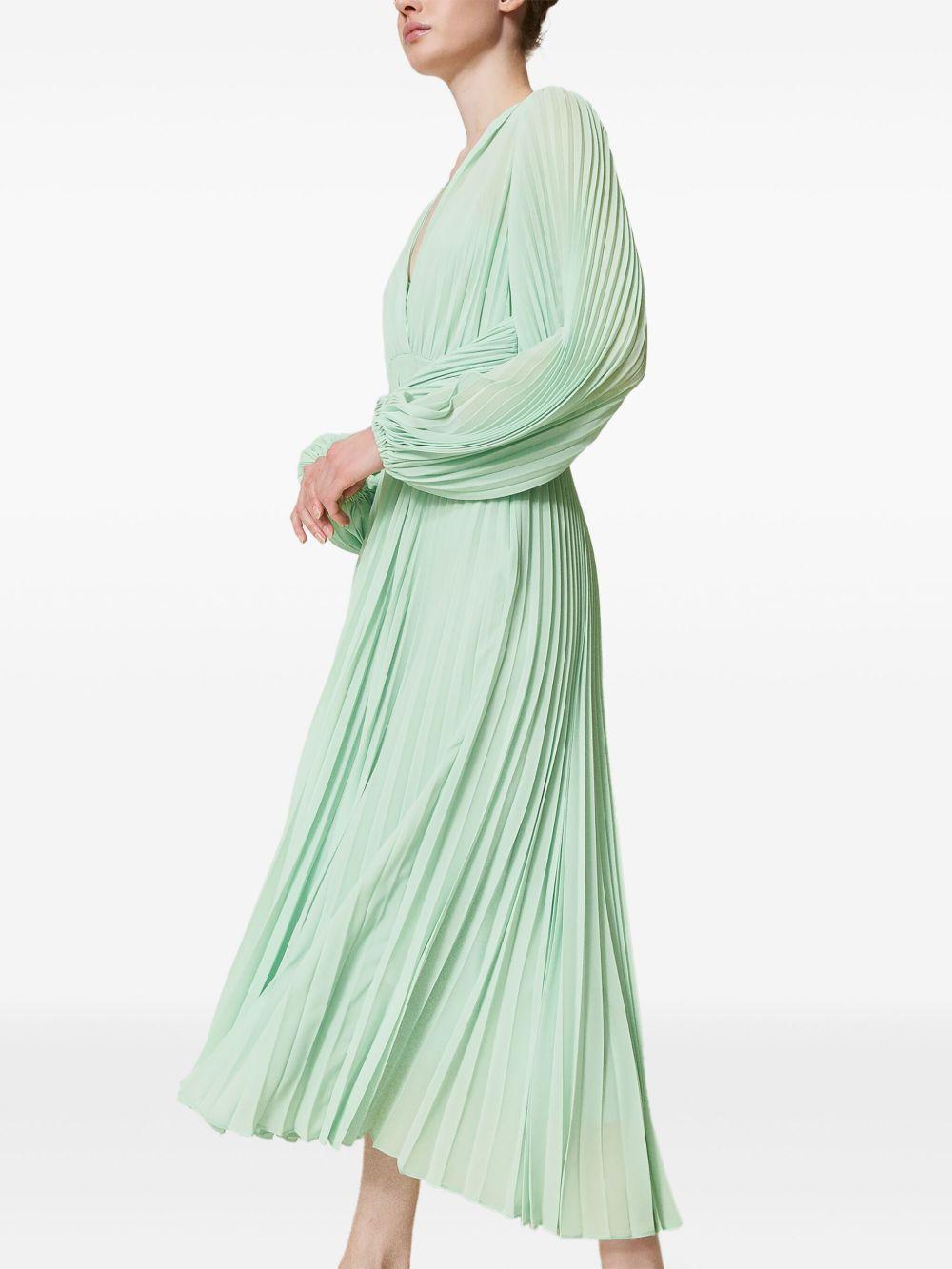 Long pleated georgette dress 251TP2330 12080 TWINSET