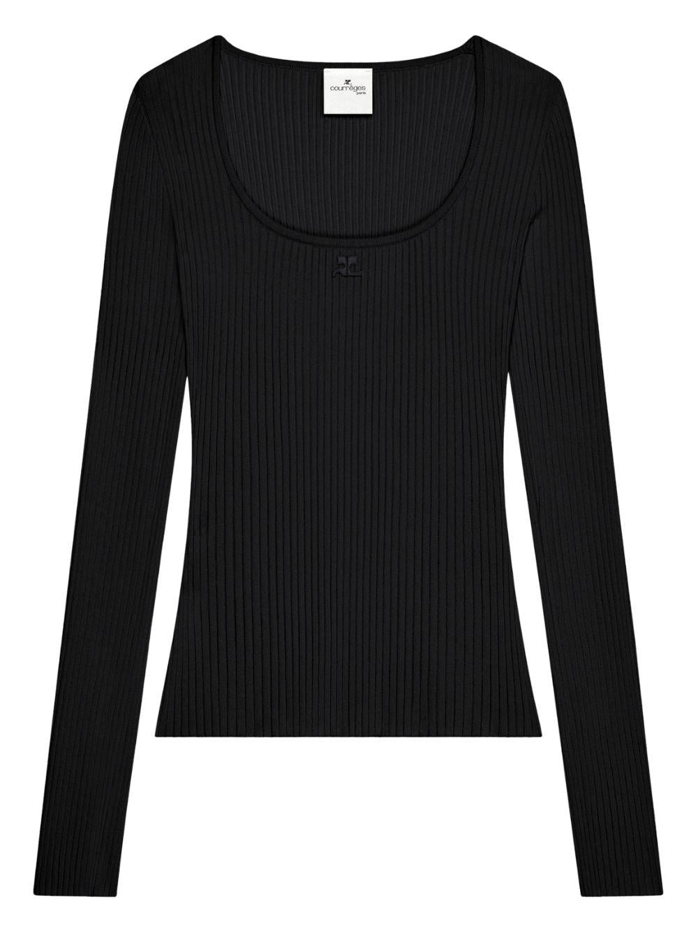 HERITAGE RIB KNIT TOP 126MTO479FI0001 9999 COURRÈGES