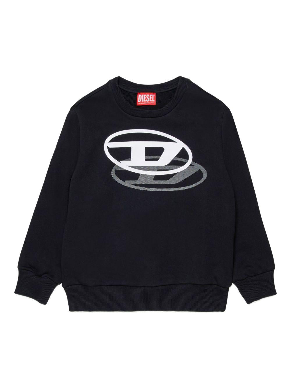 Sweatshirt with shadow logo print J02627 KYAZ3K900 DIESEL KIDS