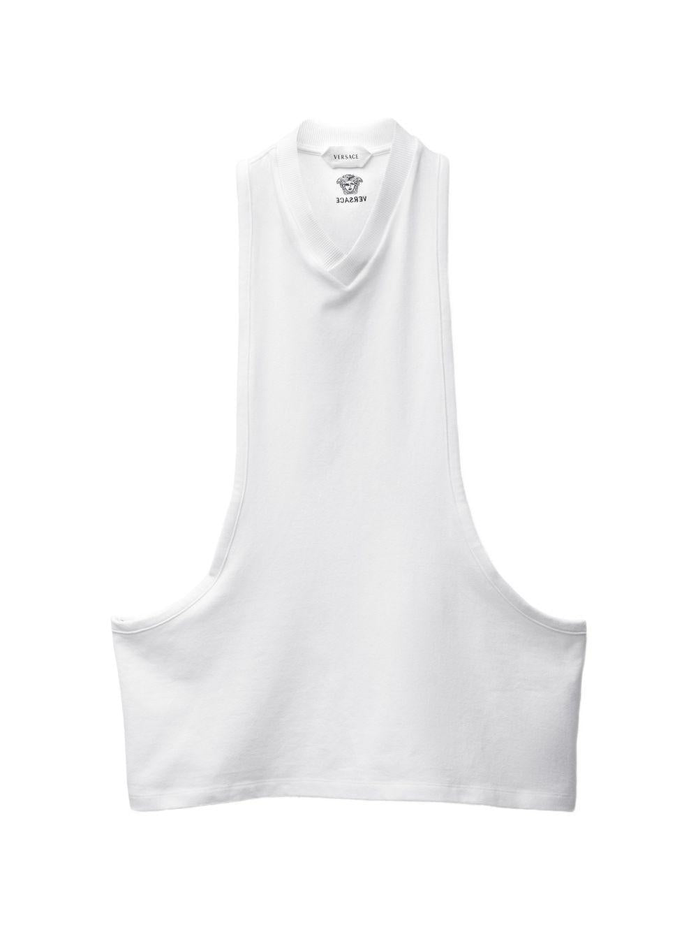 Stretch Cotton-Jersey Tank Top 1023750 1A178881W000 VERSACE