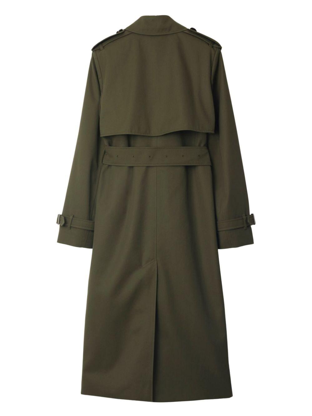 Notched-lapel cotton trench coat<BR/><BR/><BR/><BR/> 8093046 C1173 BURBERRY