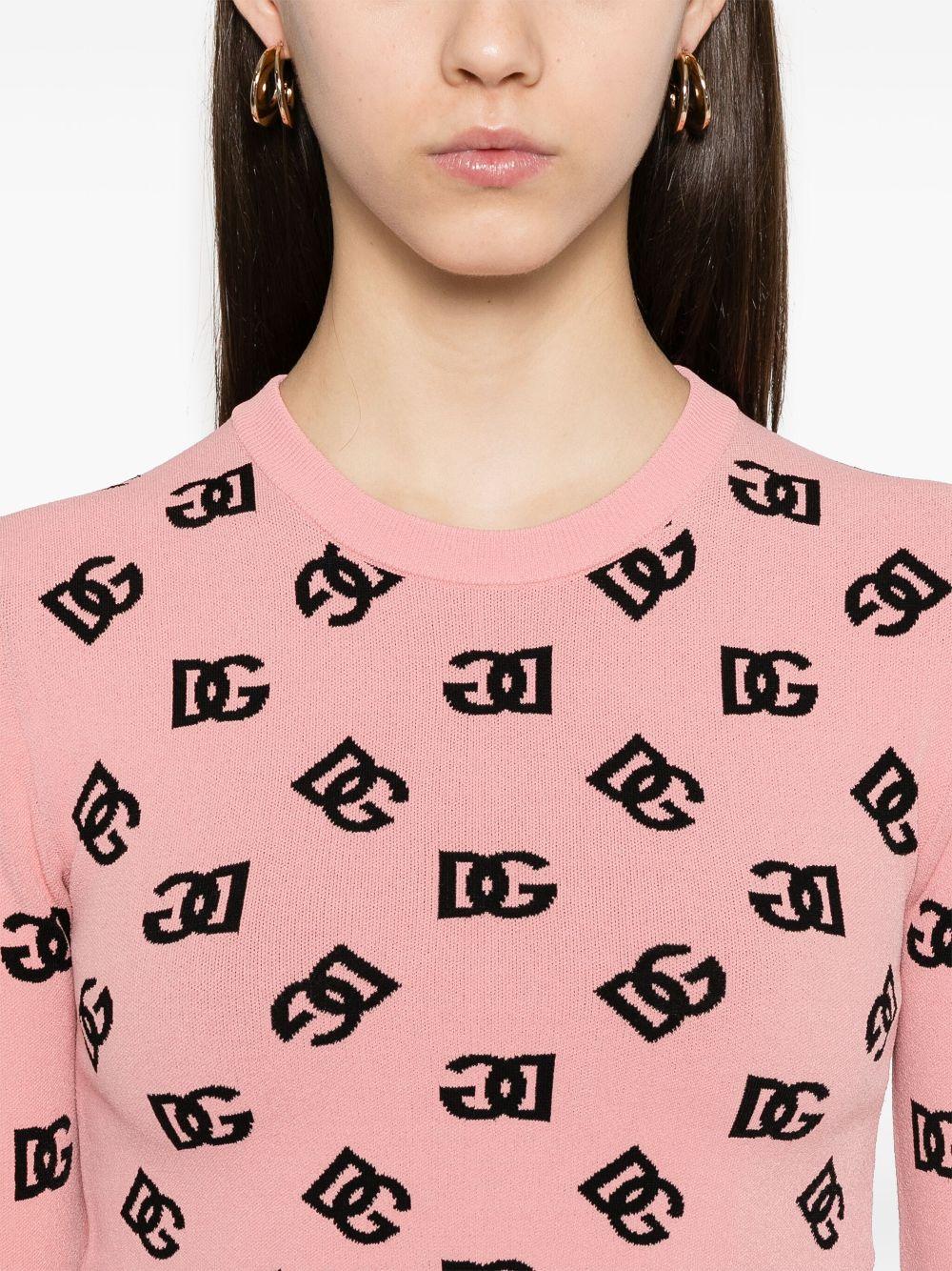 DG-jacquard sweater<BR/><BR/><BR/> FXI12T JFMGTF0473 DOLCE & GABBANA