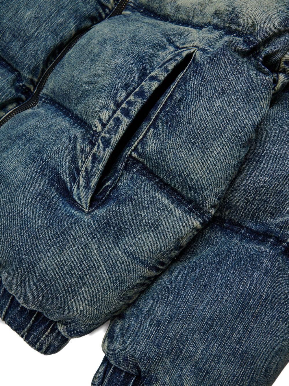 Jwmons puffy denim jacket with logo J02421 0SKAIK01 DIESEL KID