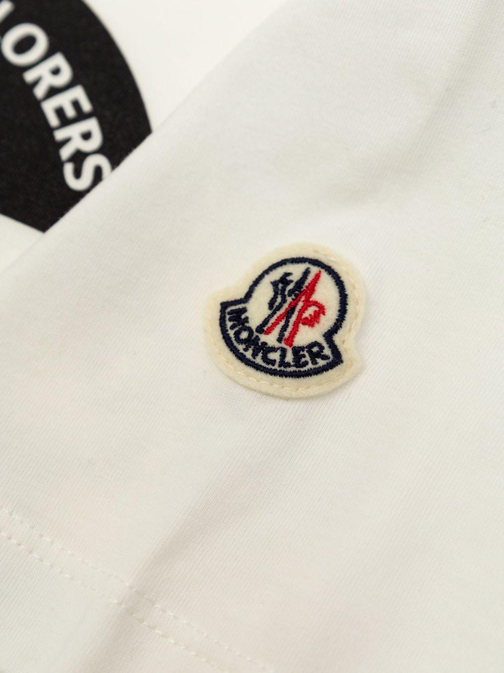Logo-print T-shirt<BR/><BR/><BR/> K19548C00025 89AFV034 MONCLER KIDS