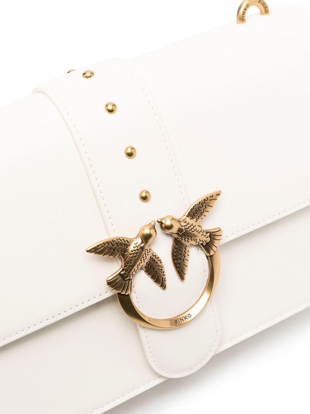 Love One Classic leather crossbody bag<BR/><BR/><BR/> 100053 A0F1Z14Q PINKO