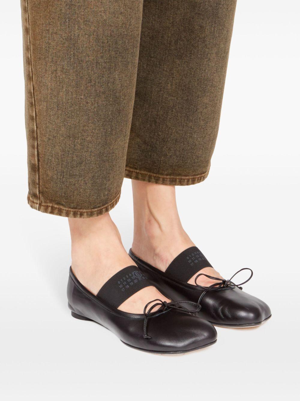 Anatomic Numbers-motif ballerinas S59WZ0099 P3628T8013 MM6 Maison Margiela