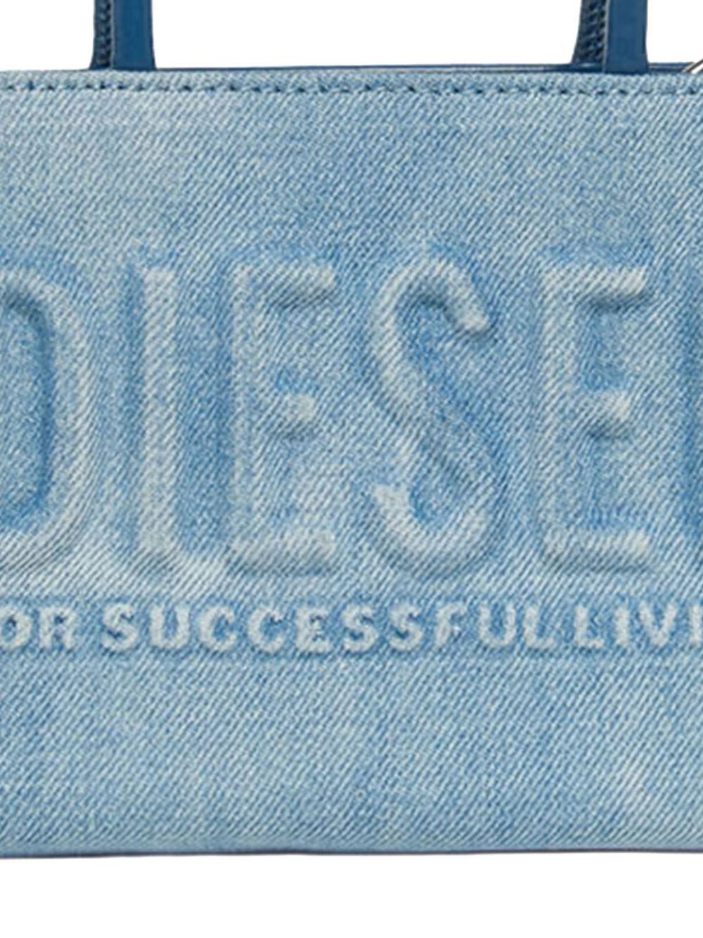 DSL 3D Mini-Bag in denim with embossed logo J02529 P1730H8457 DIESEL KIDS