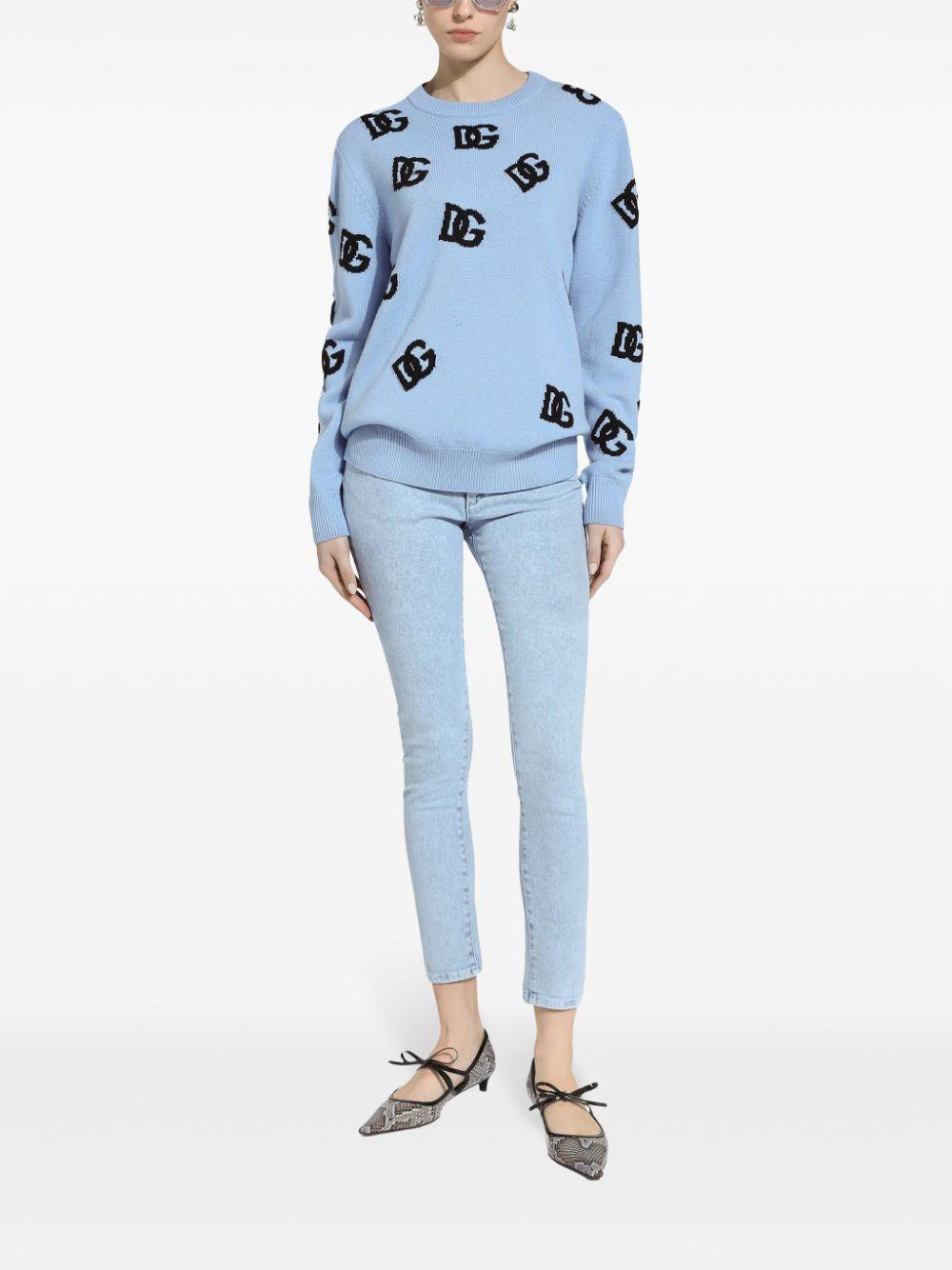 logo embroidered jumper<BR/><BR/><BR/> FXX06T JCVZLB0143 DOLCE & GABBANA