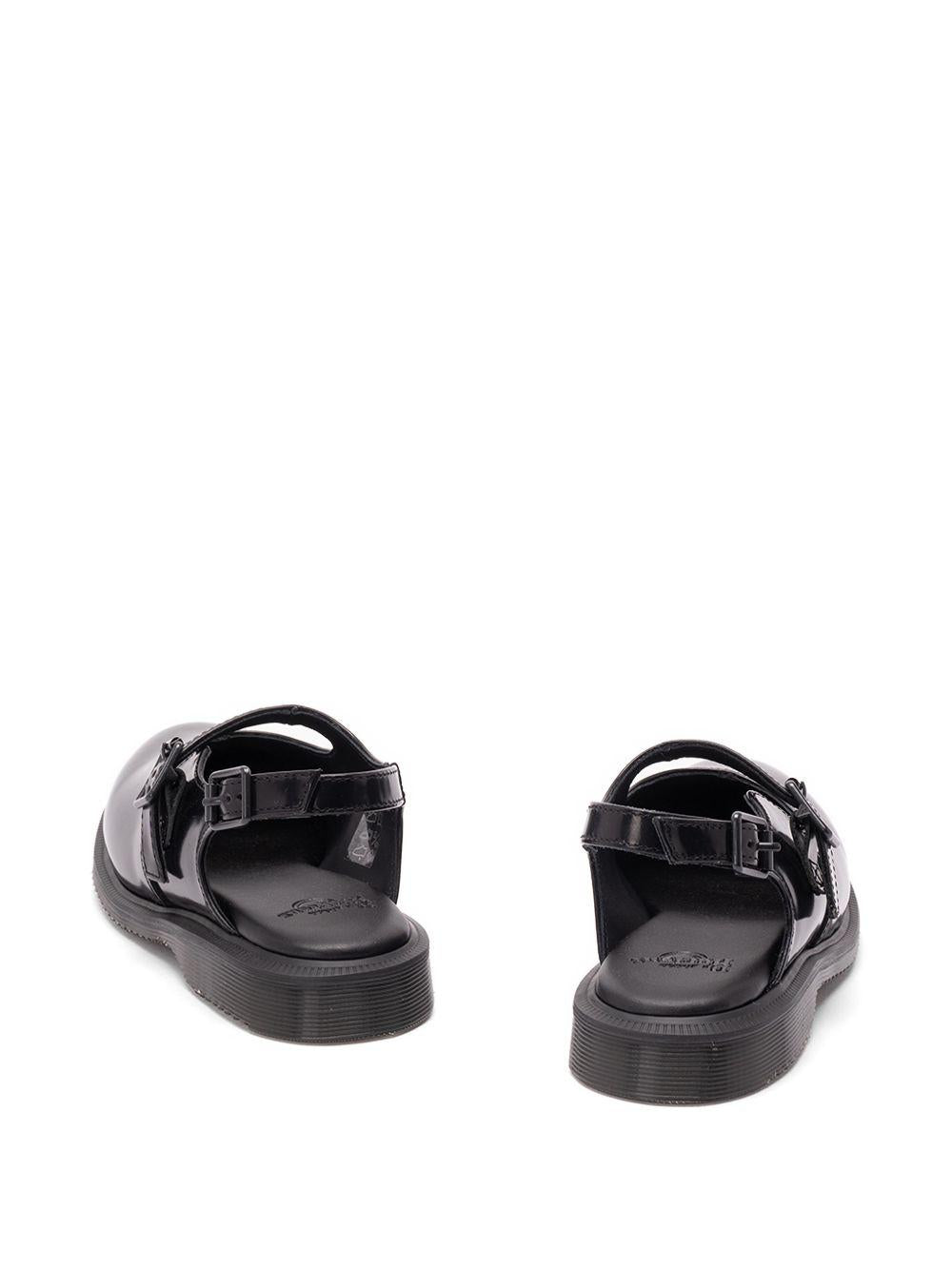 Madaline Mary Jane Smooth Leather Sling Shoes 42132001 BLACKPOLISHED SMOOTH DR. MARTENS