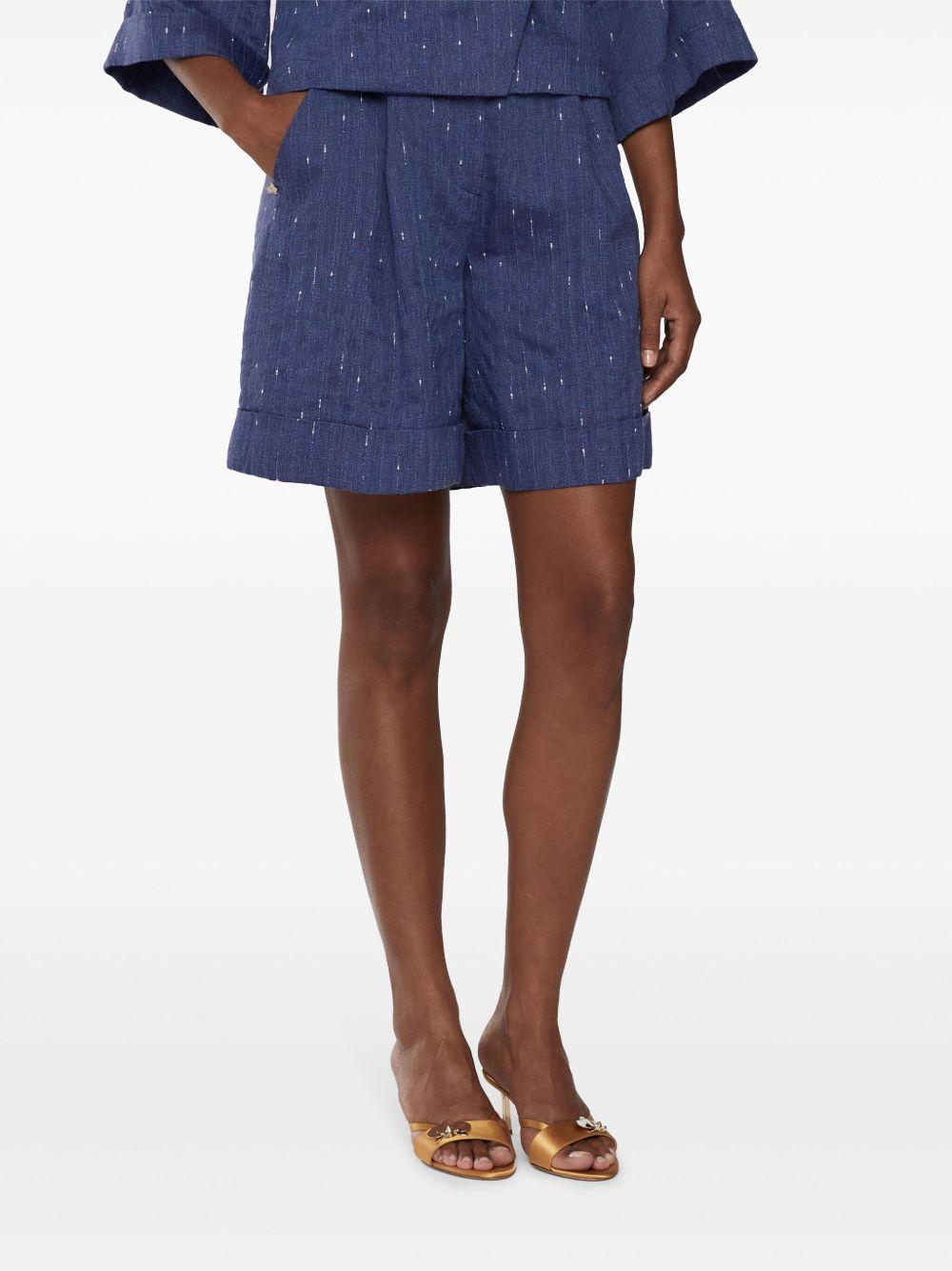 Chambray tailored shorts<BR/><BR/> 78AAD135 N0524247 GENNY