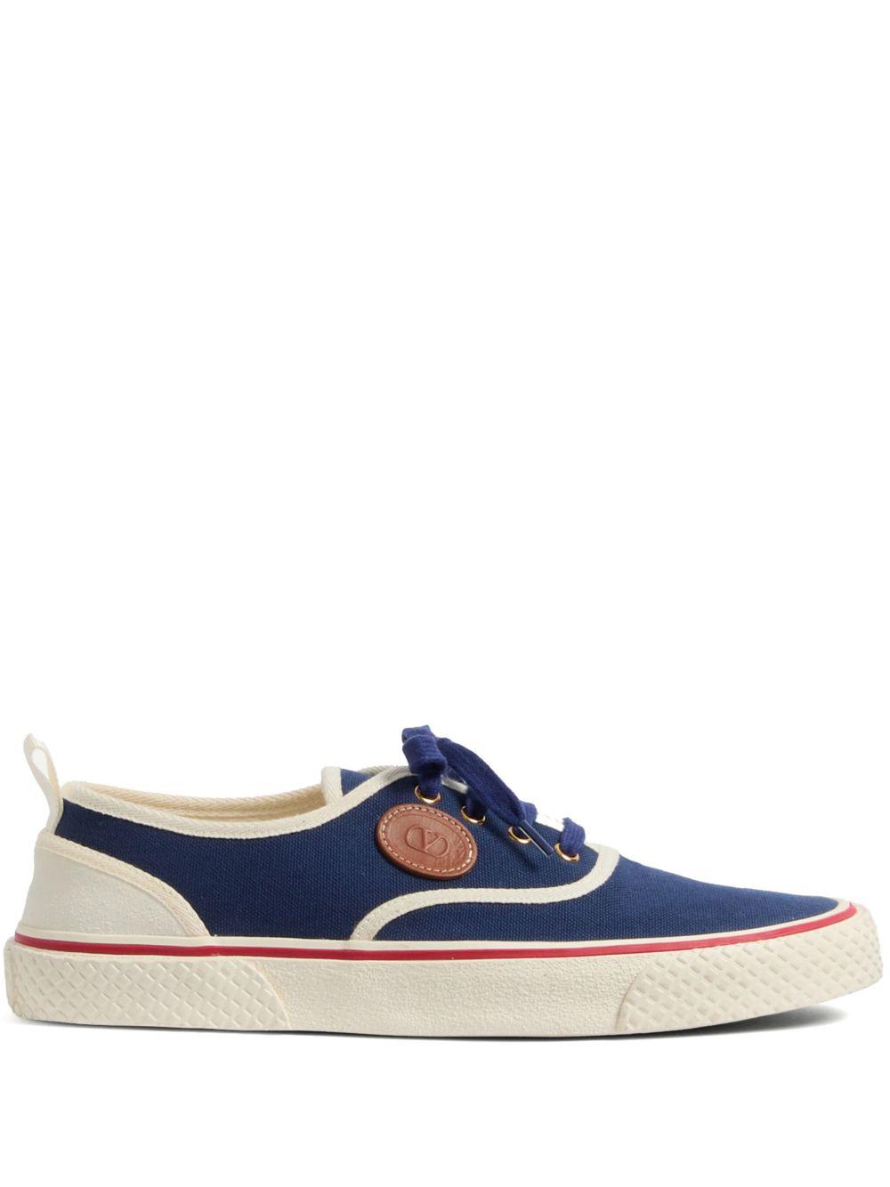 Indigo Nojoke Canvas Trainers<BR/><BR/><BR/> 6Y2S0J87YGT QZZ VALENTINO GARAVANI