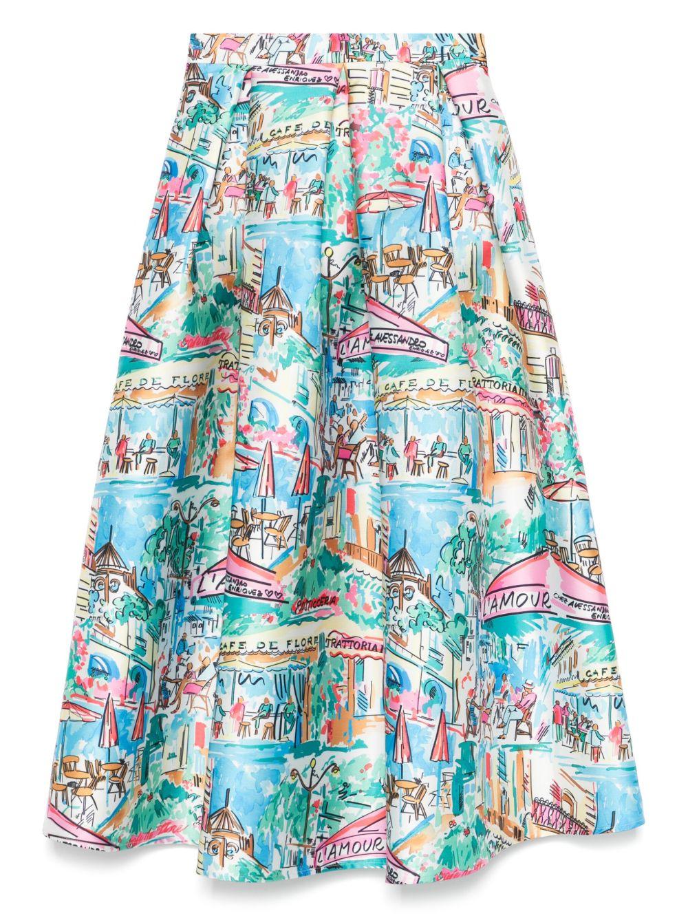 L'Amour skirt AE-SK02-DU CAFDF ALESSANDRO ENRIQUEZ