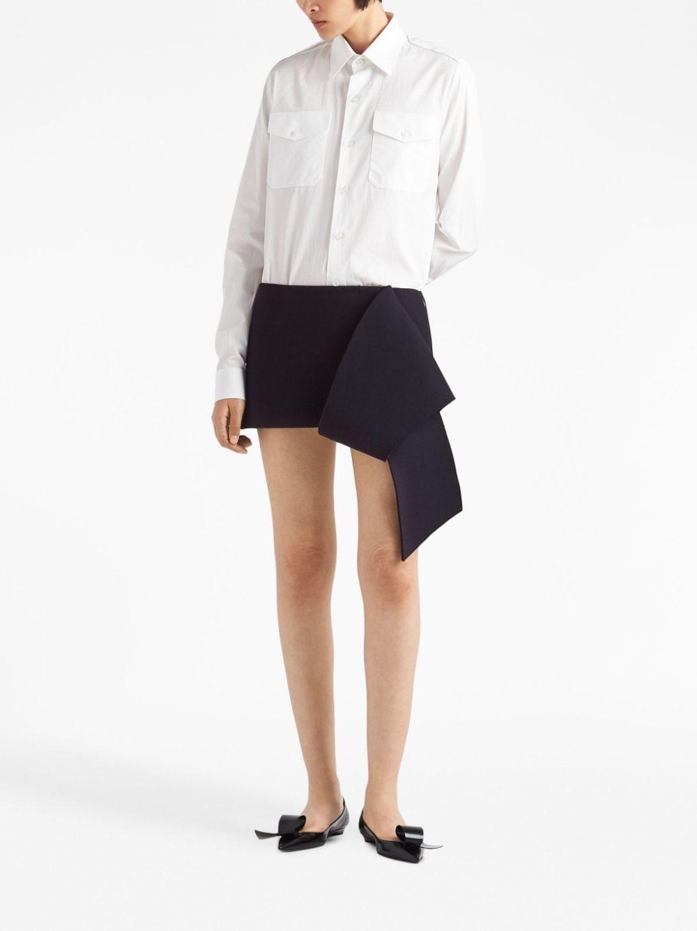 Logo-plaque cotton shirt P478G 126LF0009 PRADA