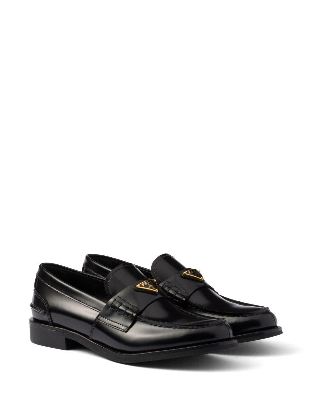 Brushed leather loafers<BR/><BR/> 1D813N 055F0002 PRADA