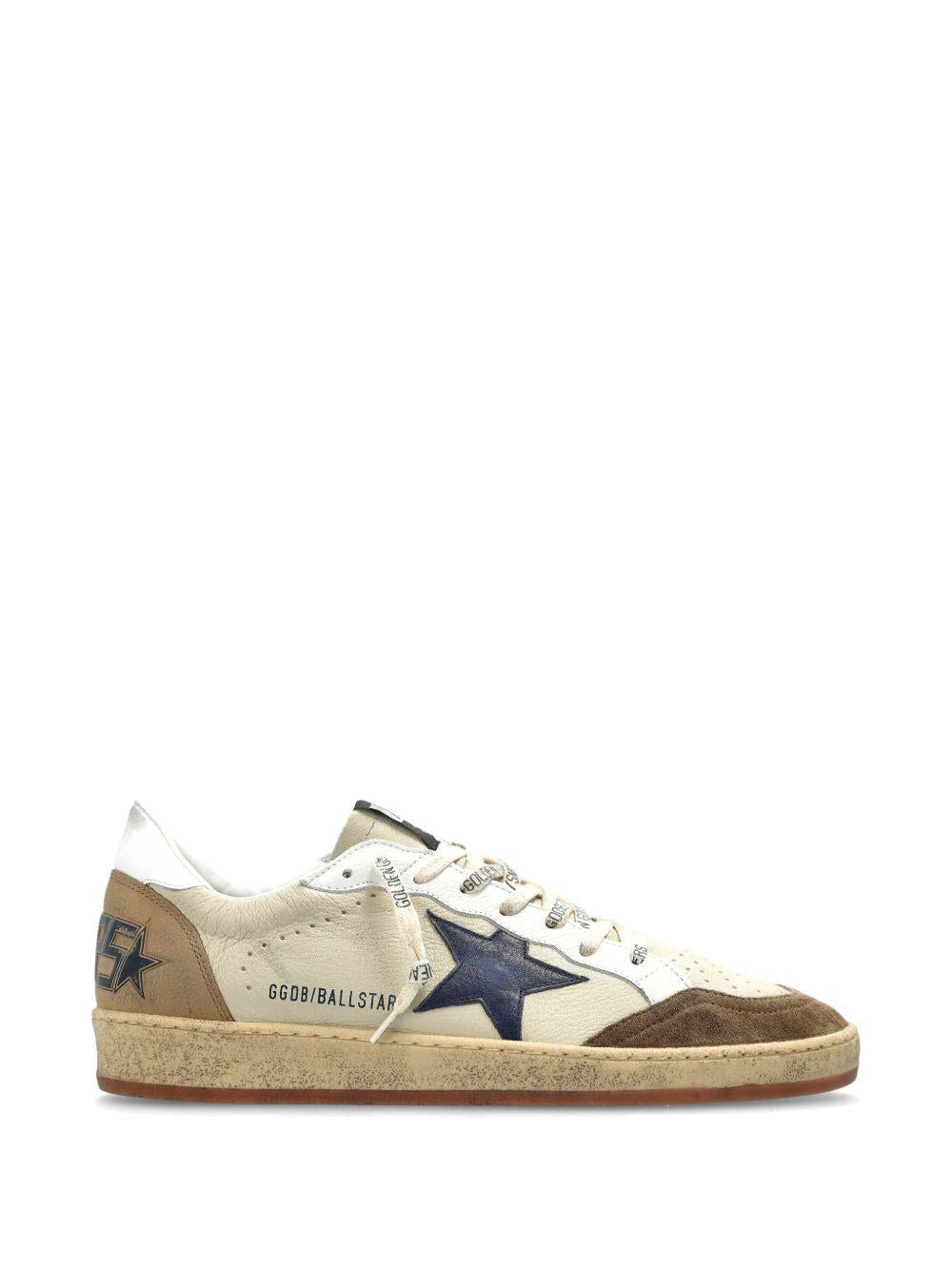 BALLSTAR NAPPA UPPER TOE AND SPUR SUEDE STAR LEATHER HEEL GMF00117 F00872283406 GOLDEN GOOSE