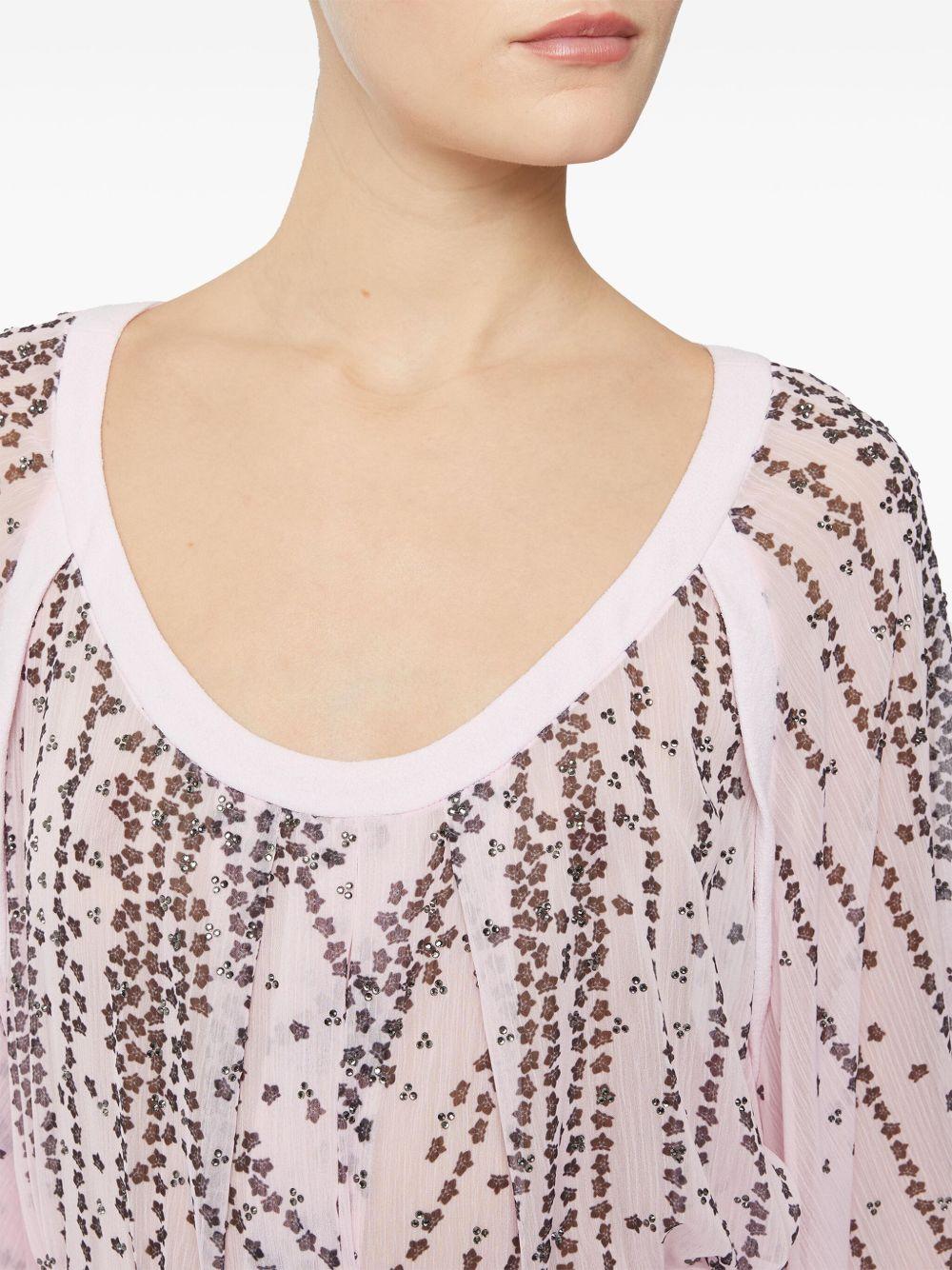 Rhinestone-embellished blouse<BR/><BR/> 78AJM687 NS712495 GENNY