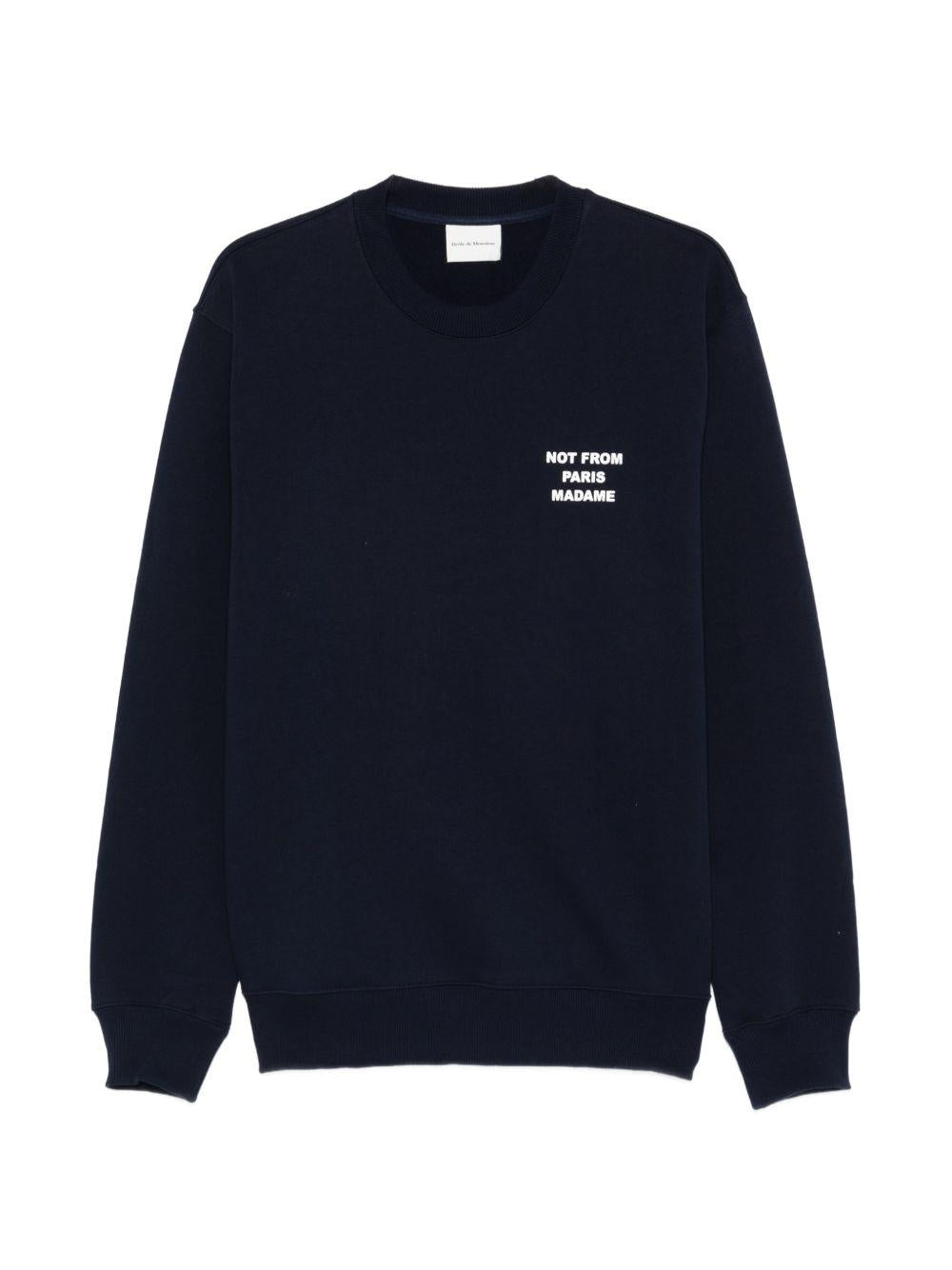 slogan-print sweatshirt PERM-SW149 CO127NY DRÔLE DE MONSIEUR
