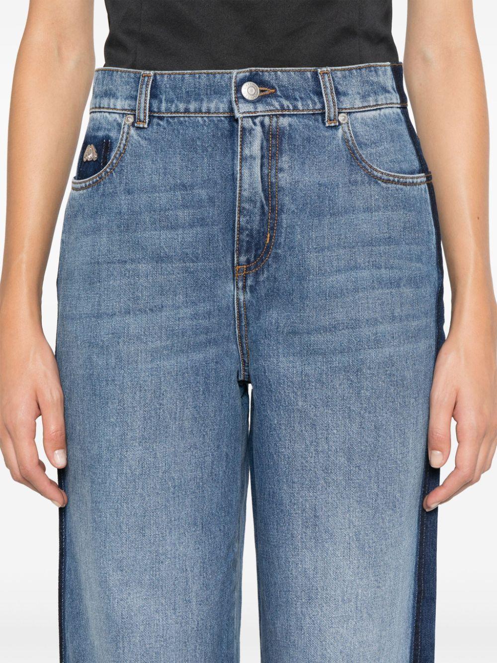 Logo-plaque jeans<BR/><BR/><BR/> 775894 QMABJ4109 ALEXANDER MCQUEEN