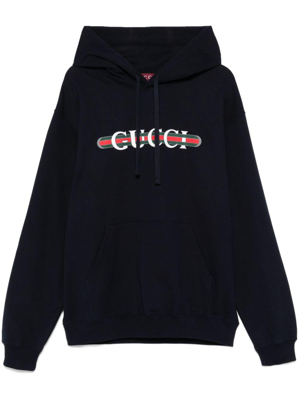 Printed cotton hoodie<BR/><BR/><BR/> 788771 XJG594735 GUCCI