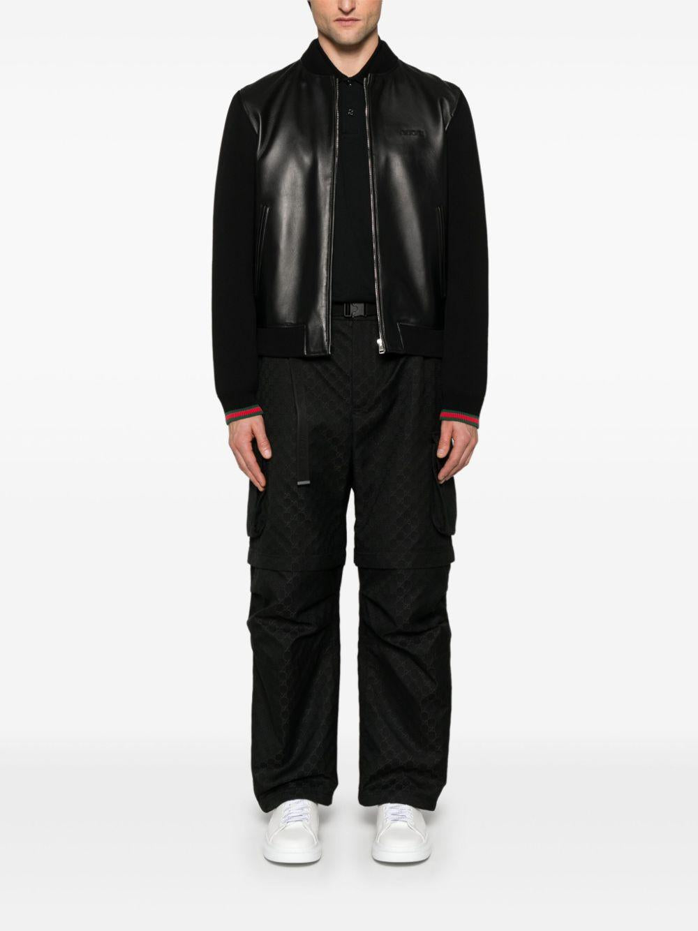 Leather bomber jacket<BR/><BR/><BR/> 793181 XNA291060 GUCCI