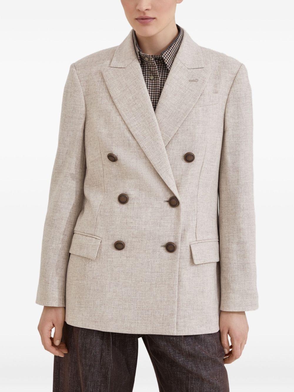 Double-breasted wool jacket MB1627054 C012 BRUNELLO CUCINELLI