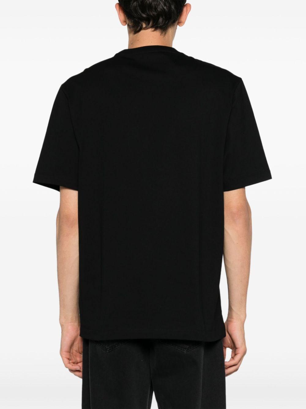 Logo-print cotton T-shirt<BR/><BR/> 1013302 1A114082B510 VERSACE