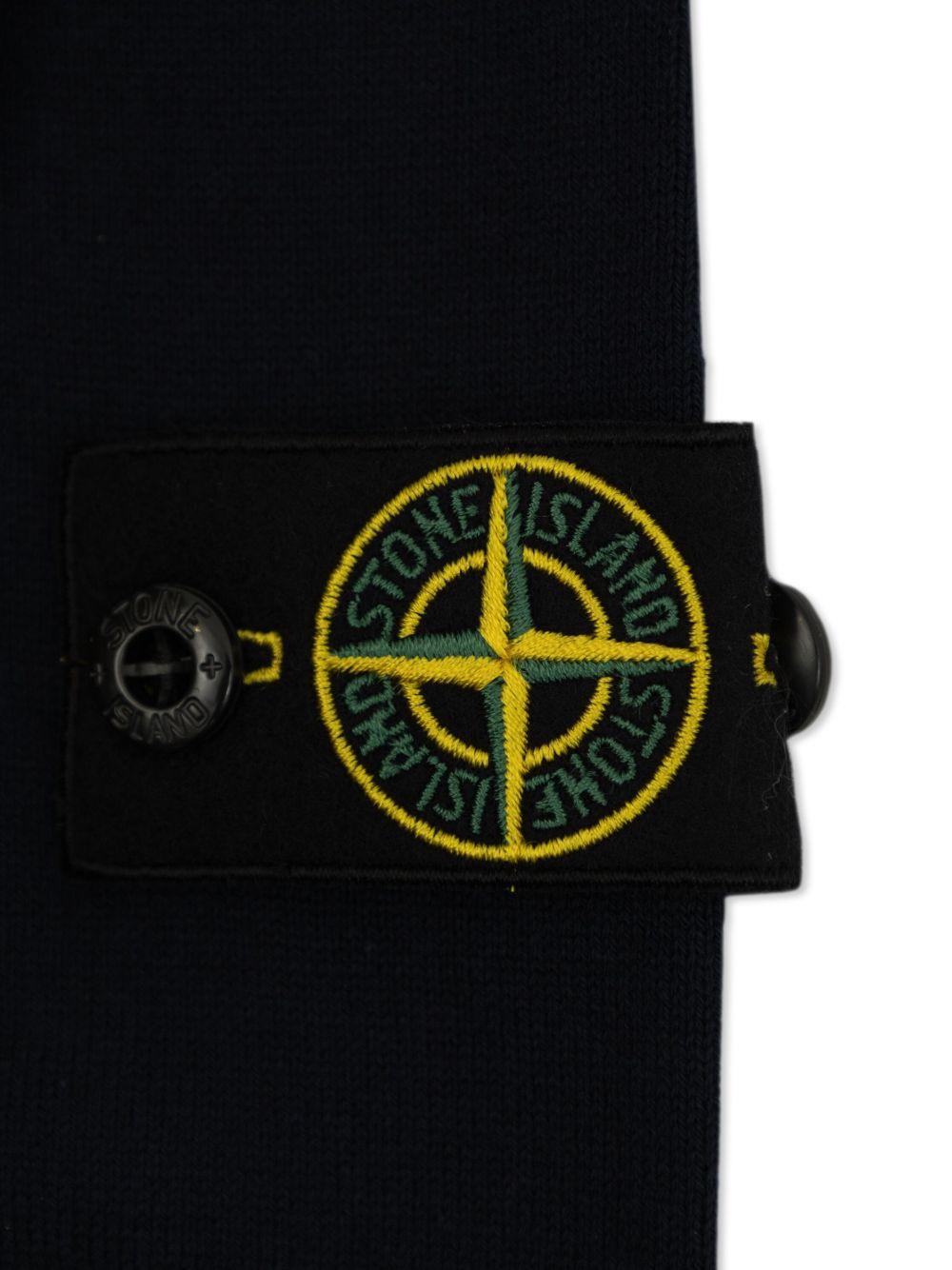 Compass-badge cotton sweater<BR/><BR/><BR/> 51000 01V0020 STONE ISLAND KIDS