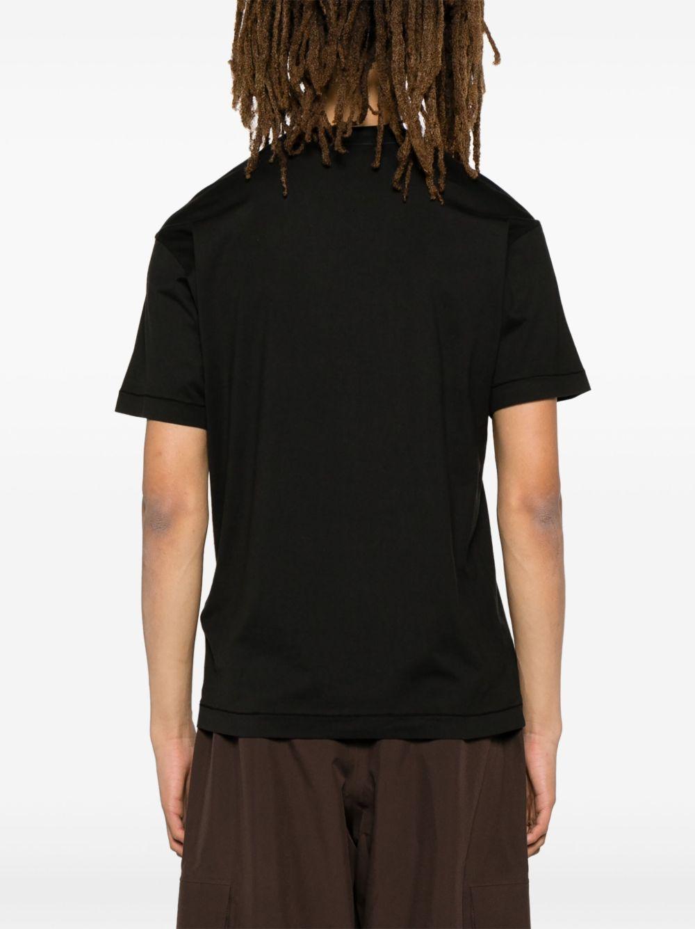 Compass-appliqué cotton T-shirt<BR/><BR/><BR/> 2100039 S0013V0029 STONE ISLAND