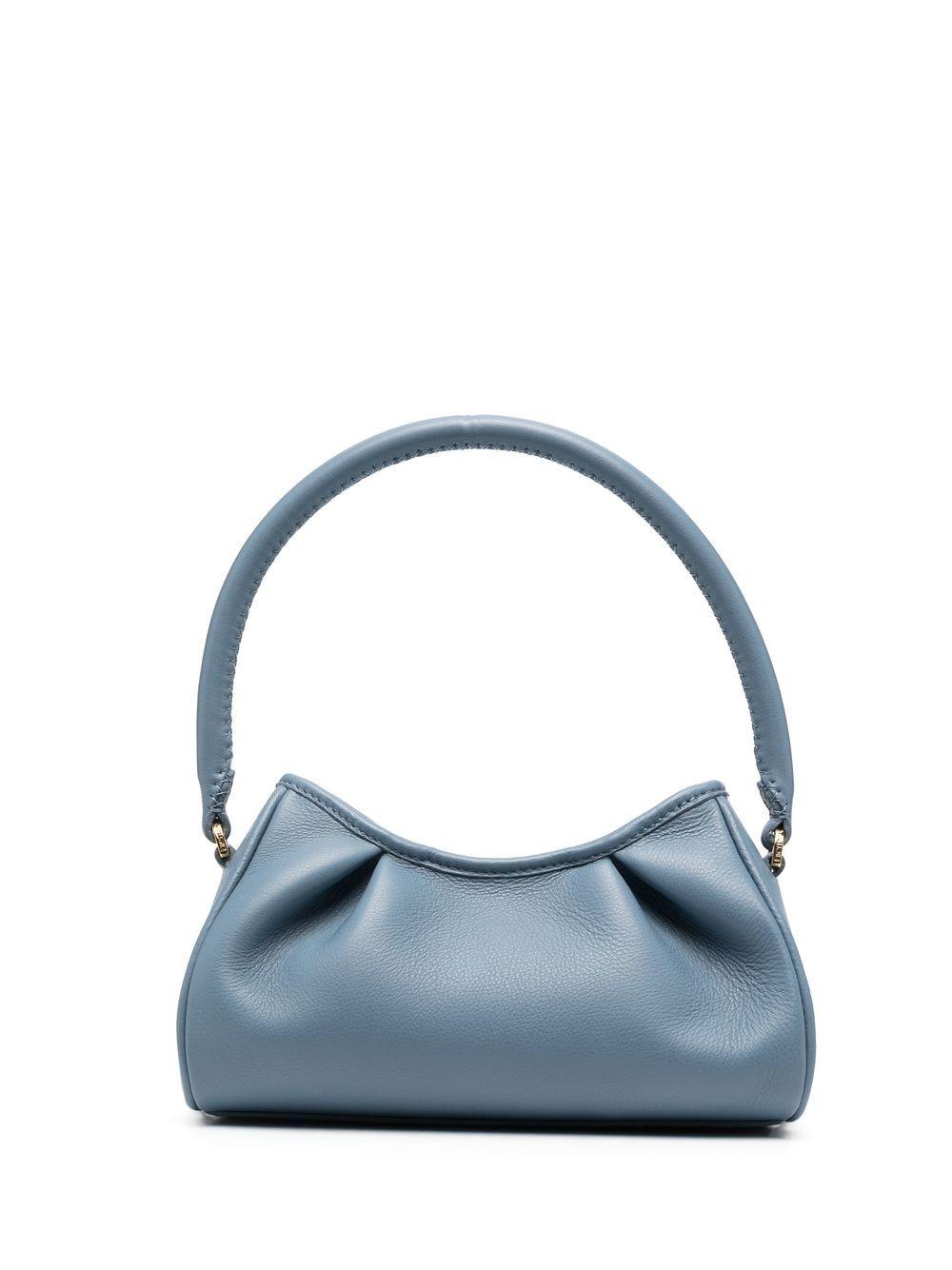 Deep blue Small Diple Bag SMALLDIMPLE LEATHER BLUEAZUR ELLEME