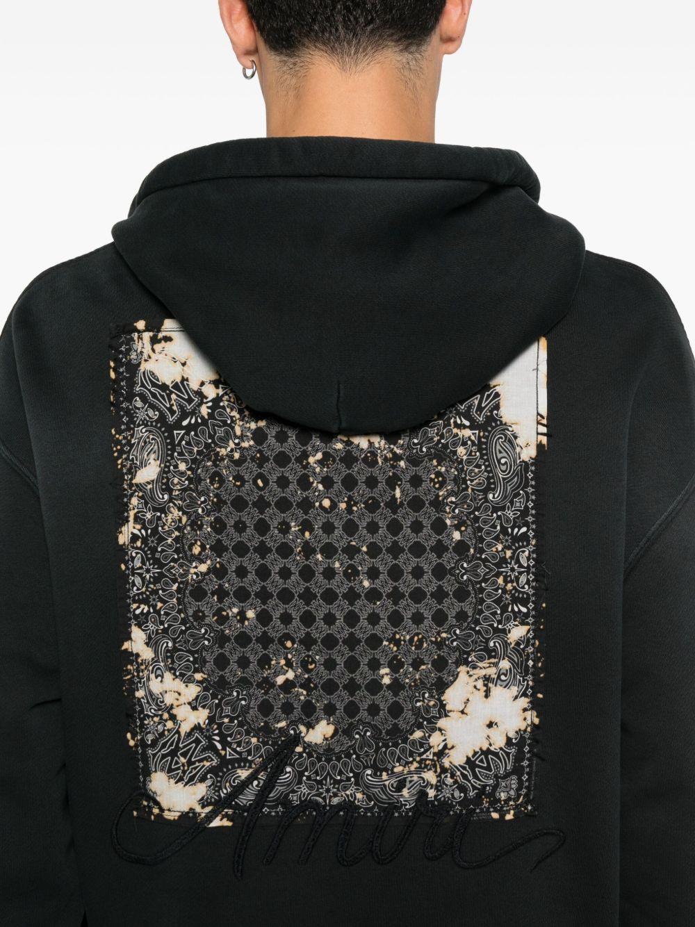 Hoodie with print on the back AMJYHD1117 BLACK AMIRI