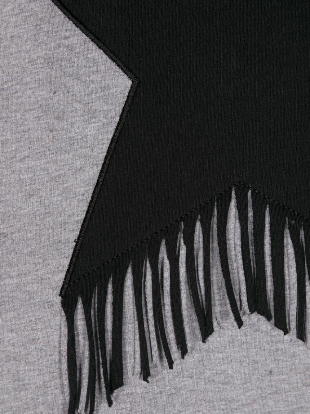 Fringed Star cotton T-shirt<BR/><BR/> TV8C91 Z0434809 STELLA McCARTNEY KIDS