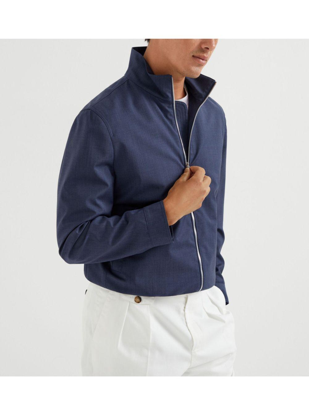 Bonded bomber jacket<BR/><BR/><BR/> MM4506424 CYV34 BRUNELLO CUCINELLI