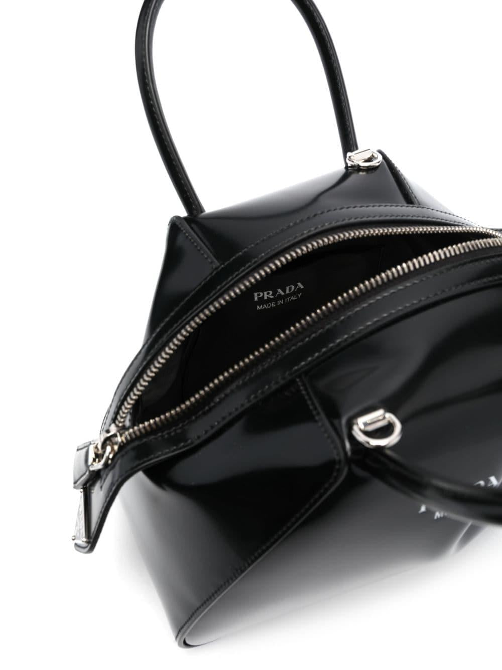 Supernova brushed leather tote bag 1BA385 ZO6F0002 PRADA