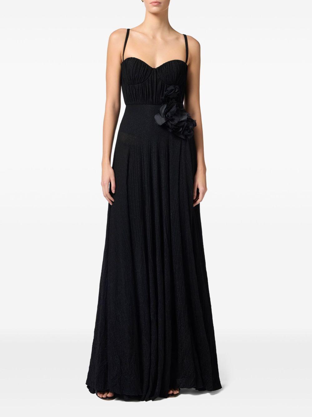 Floral-appliqué detailing dress<BR/><BR/> ABR2252E2 110 ELISABETTA FRANCHI