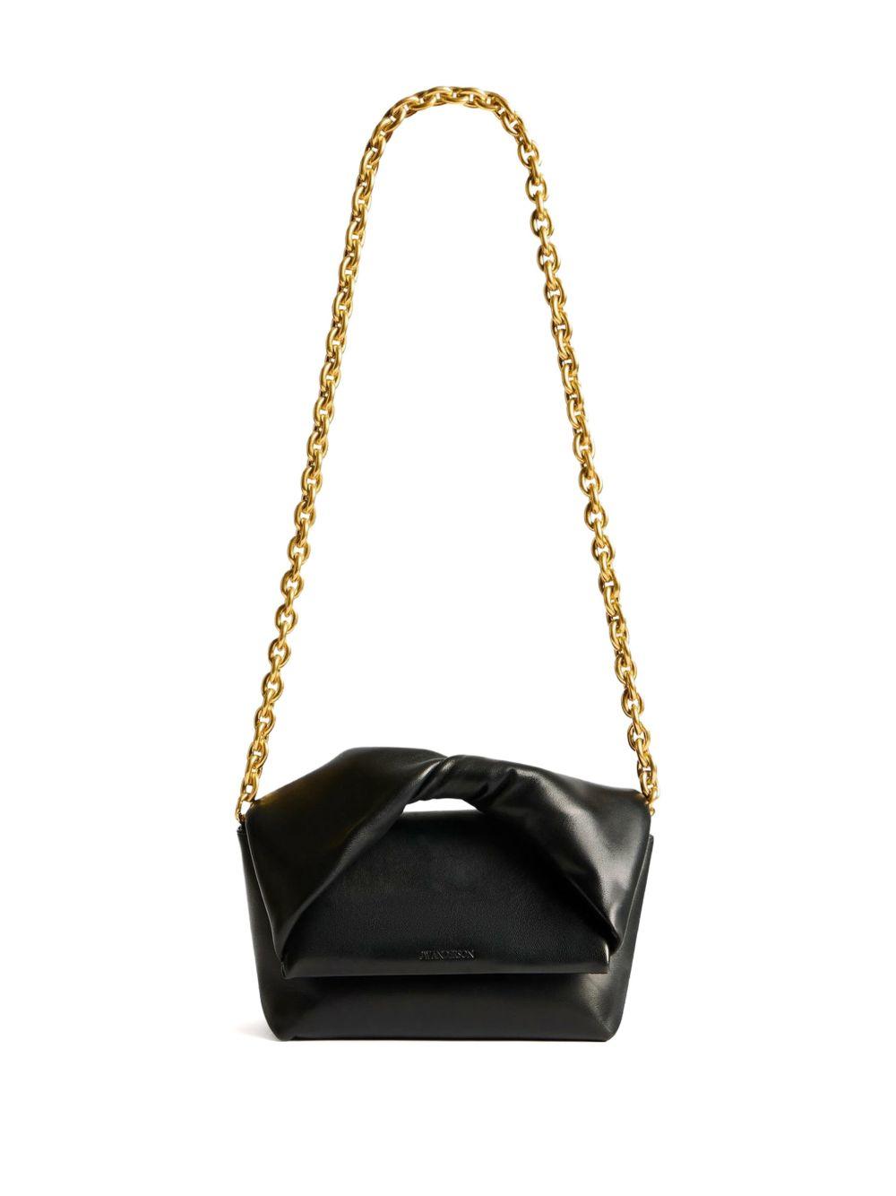 Medium twister bag in black leather HB0764 LA0384999 JW ANDERSON