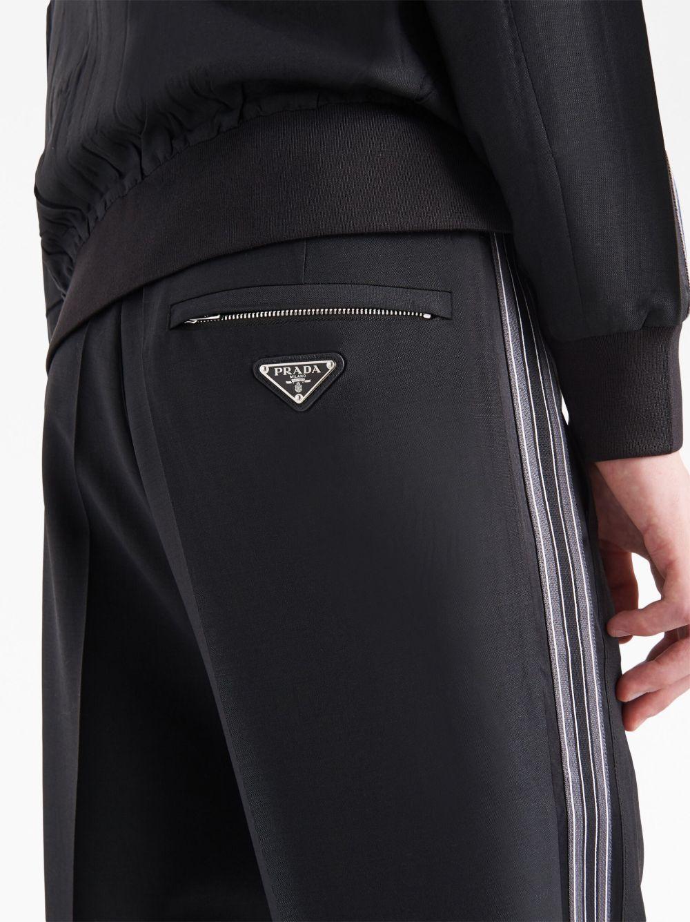 Tailored Trousers With Contrasting Side Stripes SPH261 G54 S 231F0002 PRADA