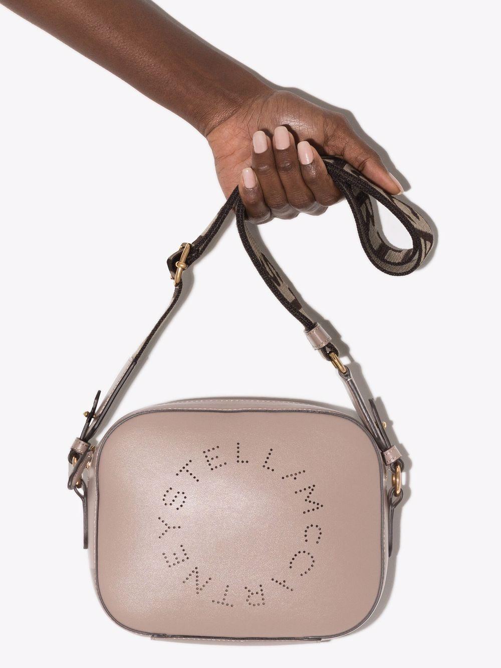 Moss grey faux leather Stella Logo camera bag 700266 W85422800 STELLA McCARTNEY