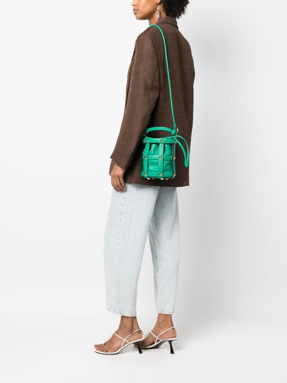 Caged-design bucket bag<BR/><BR/><BR/> 211488757947 SMERALDO FERRAGAMO