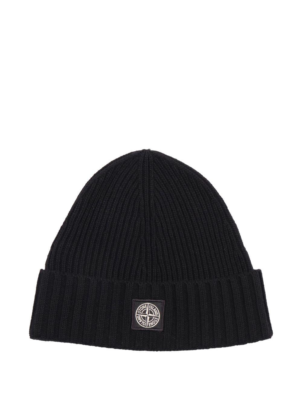 Beanie in ribbed wool K2S16N100003 S00M3V0029 STONE ISLAND KIDS