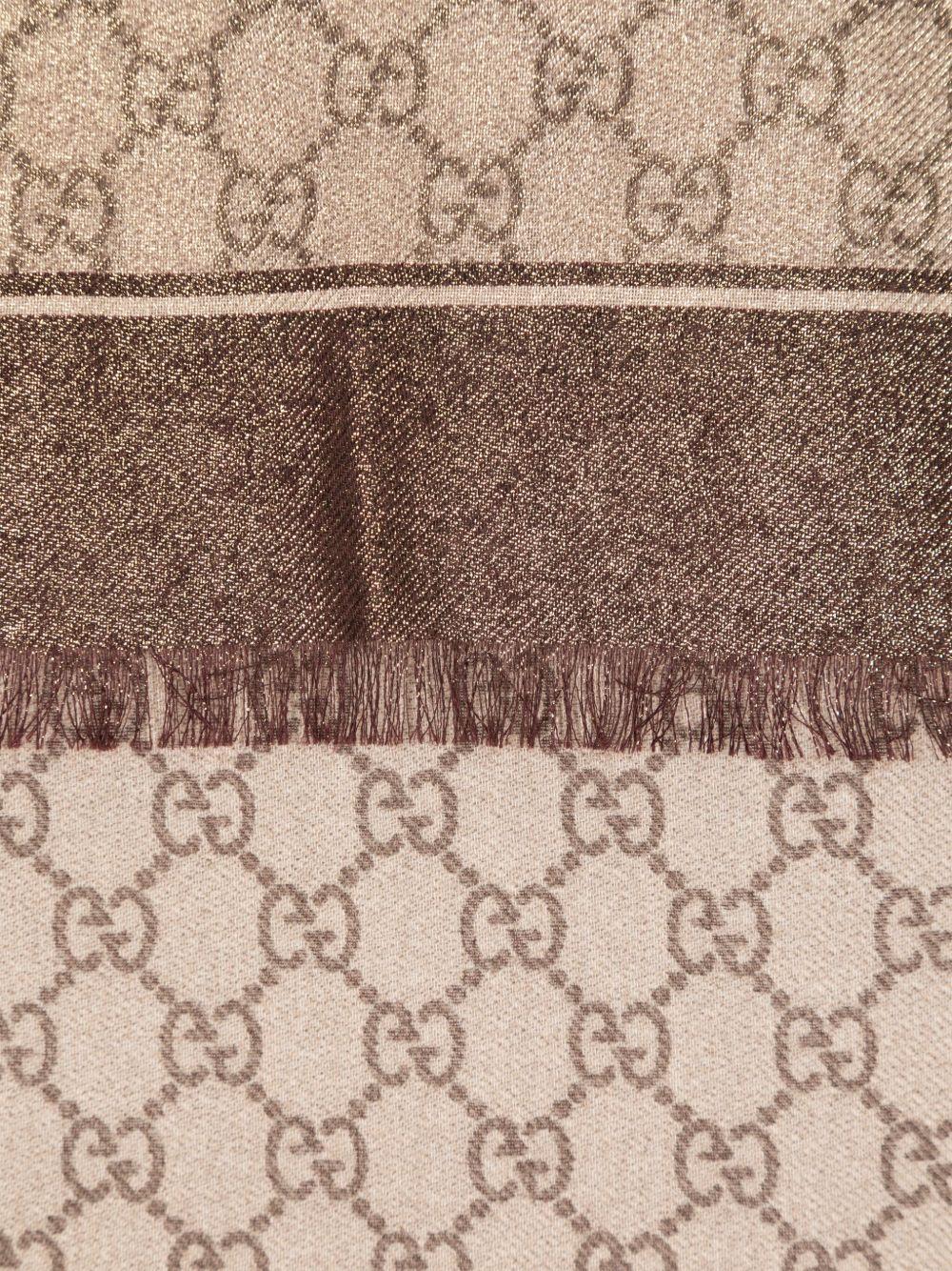 Shiny GG wool jacquard shawl 777039 3GAMX9565 GUCCI