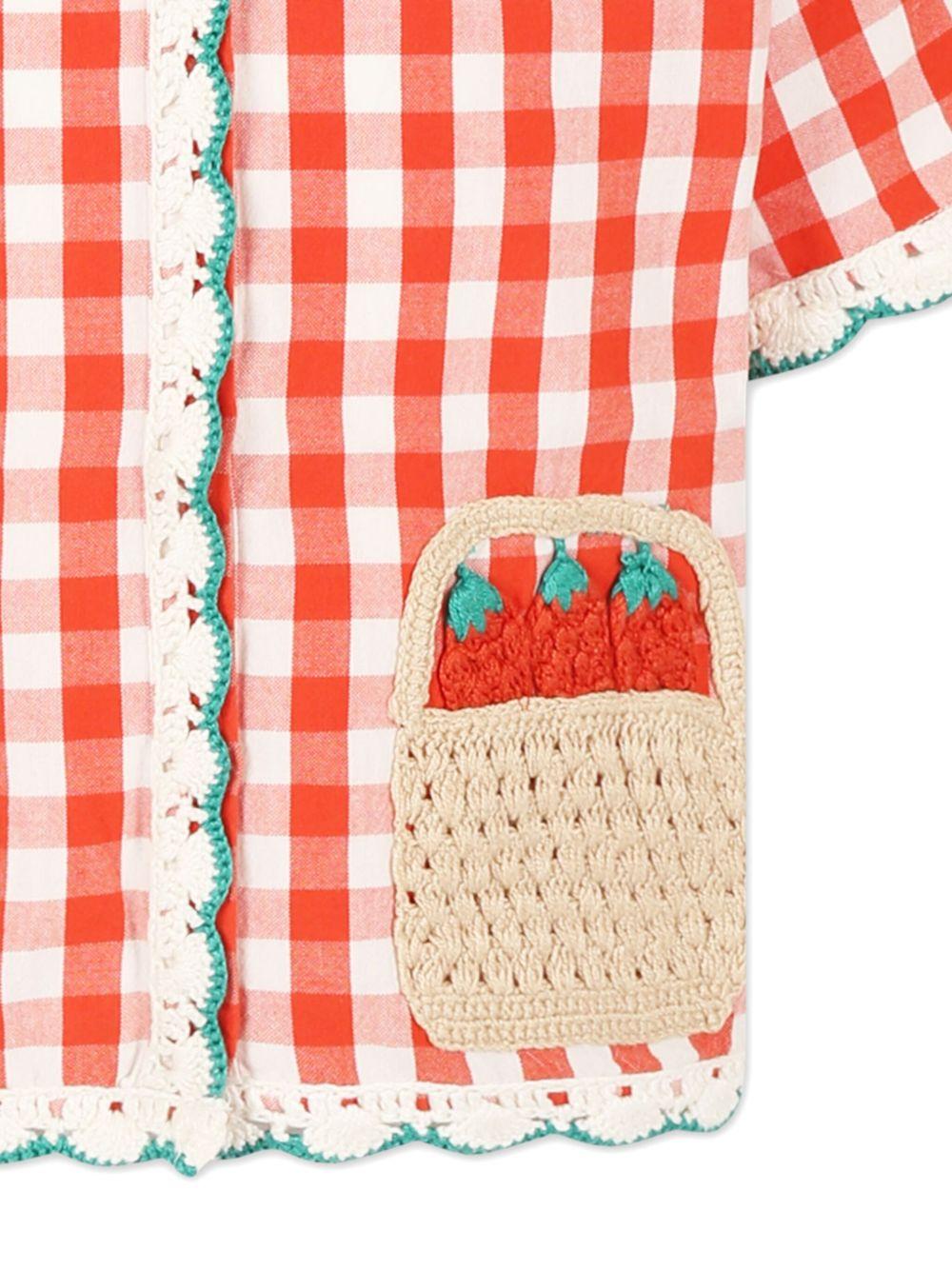 Shirt with strawberry details TW5A31 Z2596421BC STELLA McCARTNEY KIDS