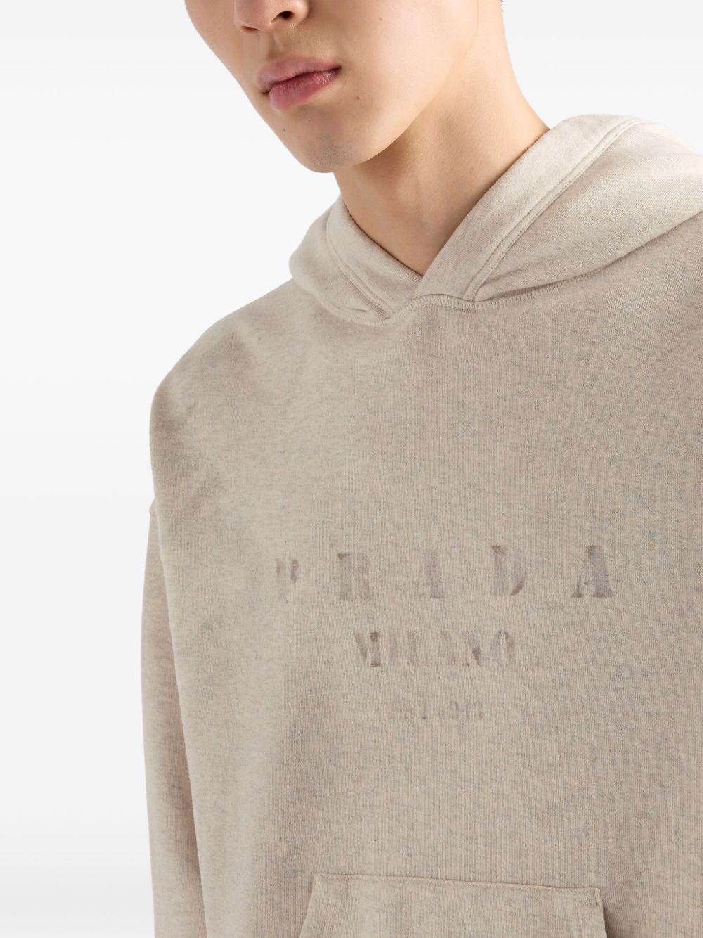 Cotton fleece hoodie UJL38C17IP S-OOOF0018 PRADA