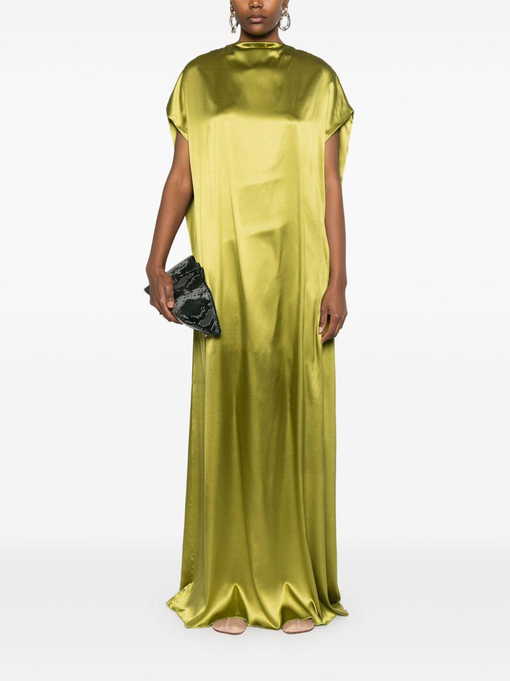 Satin maxi dress<BR/> 011035 1032607 DRIES VAN NOTEN